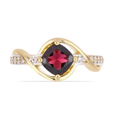 BUY 925 SILVER REAL RHODOLITE GEMSTONE CLASSIC RING